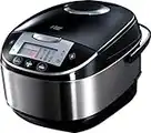 Russell Hobbs Pentola elettrica, Multicooker, 11 programmi (cuociriso, slow cooker, vaporiera, yogurtiera, stufati, pesci e carni), Accessori inclusi, 5 L, 900 W, Cook at Home 21850-56