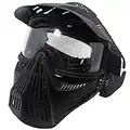 Tactical Paintball Mask Airsoft Masks, for Airsoft BB Hunting, CS Game Paintball Full Face Tactical Gear, Impact Resistant with Goggles, Motocross Skiing Outdoor Activities