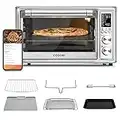 COSORI Smart 12-in-1 Air Fryer Toaster Oven Combo Convection Rotisserie & Dehydrator for Chicken, Pizza and Cookies, Recipe&Accessories Included, 30L, Silver – A Certified for Humans Device