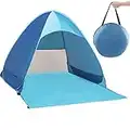 Kekilo Pop Up Tent，Sun Protection Lightweight Waterproof Foldable Outdoor Beach Camping Tent as Sun Shelter Family and Dog on Garden,Beach