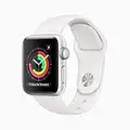 Apple Watch Series 3 38mm Smartwatch (GPS Only, Silver Aluminum Case, White Sport Band)