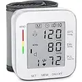 MMIZOO Wrist Blood Pressure Monitor Bp Monitor Large LCD Display Blood Pressure Machine Adjustable Wrist Cuff 5.31-7.68inch Automatic 99x2 Sets Memory with Carrying Case for Home Use (W1681)