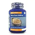 Maca Root Capsules 5000mg, Black Maca and Yellow Maca Combination High Strength Maca Root Powder Extract. 180 Vegan Capsules, 6 Months Supply. Vegetarian Society Approved.