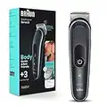 Braun Body Groomer Series 5 5340, Body Groomer for Men, For Chest, Armpits, Groin, Manscaping & More, Incl. 2 Combs for 1 mm - 11 mm Lengths, SkinSecure Technology for Gentle Use, Waterproof, Cordless with 100-min Run Time