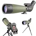 Gosky Spektiv Vogelbeobachtung 20-60 x 80 Porro Prism Spektiv für sportschützen - wasserdichtes Spektiv für das Schießen von Zielen Jagd Vogelbeobachtung Wildlife Scenery