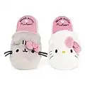 GUND Hello Kitty x Pusheen Plush Cat Slippers, One Size Fits Most