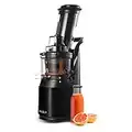 Powerful Masticating Juicer for Whole Fruits and Vegetables, Fresh Healthy Juice, Sorbet, Ice Cream, Wide Mouth 75mm Feeding Chute, BPA Free, 240-Watt, Cold Press, Black Stainless Steel Fridja f1900