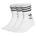 adidas Mid Cut CRW Sck, Calze Uomo, Bianco Nero, L