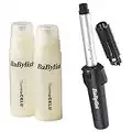 Babyliss 2583BU + 4580U Pro Cordless Portable Gas Combined 19mm Hair Styling Brush/Tong 2x Extra Free Energy Cells