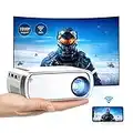 Pankaji WiFi Mini Beamer Full HD 1080P Unterstützung Heimkino Video Beamer Kompatibel mit PS4/TV Stick/HDMI/USB/iOS/Android Handy Tragbarer