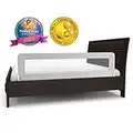 ComfyBumpy 59 inch Extra Long Toddler Bed Rails - Baby Bed Rail Guard for Kids, Twin, Full, King and Queen Beds - Adjustable Bed Rail for Toddlers - Baby Bed Side Bedrails - Gray, XL (59" x 19.5")