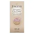 Jergens Crème hydratante pour le visage Natural Glow Healthy Complexion - Usage quotidien - Teint de peau pâle à moyen - SPF 20 - 55 g