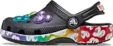 Crocs Kid's Classic Clog for Toddlers, Rainbow/Black, 9 US Unisex