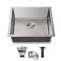 Undermount Kitchen Sink, 21 inch Stainless Steel Single Bowl Laundry, Utility and Kitchen Sink (21LX18WX9H) (21 inch)