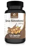 Beta Sitosterol 180mg aus 400mg Pflanzensterole Kapsel Hochdosiertes Ergänzungsmittel – Trägt zu einem Normalen Blut-Cholesterinspiegel bei 120 Vegane Kapseln Vorrat für 2 Monate