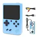 Retro Games Console,Mini Games Console, Handheld Games Console,with 800 Classic Games, 600mAh Rechargeable Battery Support TV Connection, Two Players, for Game Boy Kids Adults (Light Blue)