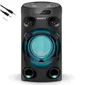 Sony Bluetooth Party Speaker Home Audio System Loud Bass Speaker LED Lights Outdoor Portable Party Speakers Voice Control NFC USB CD and DJ Sound, Remote Control with NeeGo 3.5mm Jack + Aux