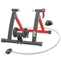 FITFIU Fitness ROB-10 - Rullo per bicicletta pieghevole per l'allenamento indoor, con 6 livelli di resistenza e supporto per le ruote, preparatore di biciclette compatibile con ruote da 26'' a 29''