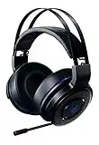 Razer Thresher 7.1 pour PlayStation - Casque de jeu sans fil pour PS4, PS5 et PC (casque sans fil, son surround Dolby 7.1, 16 heures d'autonomie, microphone rétractable) noir-bleu