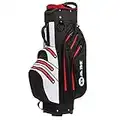 Ram Golf Waterproof Cart/Trolley Bag - 14 Way Club Dividers Black/White/Red