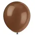 Latex Party Balloons - 12", Brown, 10 Pcs