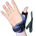 VELPEAU Thumb Support Brace - CMC Joint Thumb Spica Splint for Pain Relief, Arthritis, Tendonitis, Sprains, Strains, Carpal Tunnel & Trigger Thumb Immobilizer, Wrist Strap, Left or Right Hands (Medium)