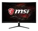 MSI Full HD FreeSync Gaming Monitor 24" Curved Non-Glare 1ms Led Wide Screen 1920 X 1080 75Hz Refresh Rate (Optix G241VC),Black