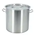 Olla Jumbo de Gran Capacidad de Acero Inoxidable, Olla Profunda para Servir Sopa,sartén para hervir 4 Modelos a Elegir (36L-36cm)