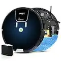 NOISZ by ILIFE S8 Pro Robot Vacuum and Mop 2 in 1, 2000Pa, Route Planning, Auto Boosts on Carpets, ElectroWall, Good for Hard Floors, Medium-Pile Carpets, Gradient Blue (NZS8 Pro)