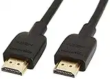 Amazon Basics - Câble HDMI A 2.0 vers HDMI A haute vitesse Ultra HD, supportant les formats 3D et avec canal de retour audio, 1,8 m, noir