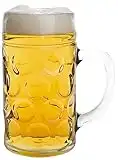 STÖLZLE LAUSITZ Oberglas ISAR Chope de 1,0 L I chope à bière originale Oktoberfest I Lot de 2 I verre traditionnel 2 pièces I lavable au lave-vaisselle I haute qualité