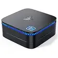 Mini PC Windows 11 Pro, KAMRUI AK1 PRO 12GB RAM 256GB SSD Mini Desktop Computer Intel Celeron N5105 Processor,Quad Core Micro Computer 4K, Support 2.5-inch SSD, 2.4G/ 5.0G WiFi, Gigabit Ethernet, HTPC