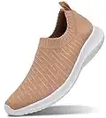 MATRIP Slip on Sneakers for Women Walking Shoes Casual Lightweight Running Work Comfort Ladies Tennis Nursing Athletic Shoes,Brown,Size 10