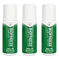 Biofreeze Pain Reliever Roll on, 89ml, 3 Pack Bundle, Cooling Topical Analgesic for Muscle, Joint, Arthritis, Back Pain, NSAID Free Relief Cream for Sore Muscles, On the Go Use, Clinic & Home