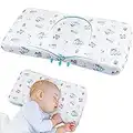 MyeFoam Toddler Pillow for sleeping, Toddler Infant Pillow with Washable Pillowcase (Car Pattern)