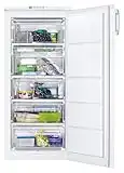 Zanussi ZFU19400WA Congelador Vertical, Capacidad 190 Litros, Electrónico, Puerta Arqueada y Reversible, Alarma Acústica y Luminosa, Blanco