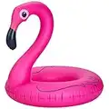 BRAMBLE Grand Bouée Flamant Rose Gonflable pour Adultes & Enfants (105cm / 41") - Piscine et Plage - Solide & Facile à Gonfler