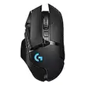 Logitech G502 LIGHTSPEED kabellose Gaming-Maus mit HERO 25K DPI Sensor, Wireless Verbindung, USB-Anschluss, RGB-Beleuchtung, Gewichtstuning, POWERPLAY-kompatibel, PC/Mac - Schwarz