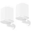 deleyCON 2X Fixe Support Mural pour SONOS One (SL) & SONOS Play:1 Support de Haut-Parleur Métal - Blanc