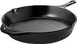 Utopia Kitchen - Saute Fry Pan - Chefs Pan, Pre-Seasoned Cast Iron Skillet - Nonstick Frying Pan 12 Inch - Safe Grill Cookware for indoor & Outdoor Use - Cast Iron Pan (Black)