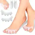 Separador dedos pies de silicona (X2) corrector juanetes hallux valgus corrector (X2) talla única tamaño universal. Extra suave para la piel y efecto relajante inmediato.