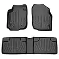 MAXLINER Tapis de sol 2 rangées Noir pour Toyota RAV4 2006-2012 sans siège 3ème rangée