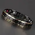 Titanium Magnetic Bracelet for Men, Magnetic Therapy Bracelet with Links Removal Tool, Extra Link & Gift Box