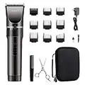 WONER Cordless Rechargeable Hair Clippers, Hair Trimmers for Men, 16-piece Home Hair Cutting Kit with Scissors Case