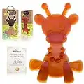 Amber Oil Baby Teething Toy – Little Bamber is a Natural Amber, Teething Relief and Rubber Giraffe Teething Toy, Special Baltic Teether Toy for Sore Gums – Alternative to Amber Teething Necklace