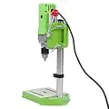 Drill Press Stand, 220V 710W Mini Table Top Drill Press Workbench Drill Press Table, Electric Bench Drill Press Wood Drilling Machine Portable for Wood/Plastic Plate/Resin Plate/Aluminum