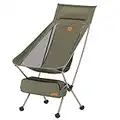 Naturehike Chaise Pliante à Dossier Haut Portable Chaise Pliante Camping Fauteuil Pliant Confortable Camping Siege de Peche Ultra Légère pour Camping et Randonnée Sports et Loisirs (Vert L)