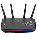 ASUS ROG STRIX GS-AX5400 - Router Wi-Fi 6 de doble banda para gaming, compatible con PS5 y juegos móviles, VPN Fusion, Instant Guard, Gear Accelerator, puerto de gaming, QoS adaptable, y Aura RGB