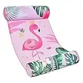 Flamingo Hammock Pool Floats for Adults - Inflatable Swimming Rafts Floaties 4 in 1 Multi-Purpose Floating Hammock Portable Water Lounge Chair Drifter for Beach Floaty Party