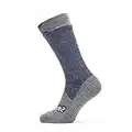 Sealskinz Unisex Allwetter Wasserdichte Socken – Mittellang, Blau, M